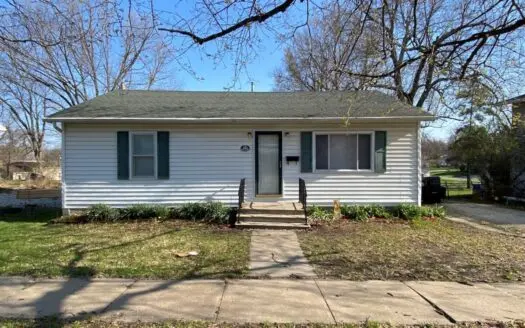 Affordable Home for Sale in Mount Ayr Fenced-in Backyard