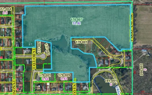 33.09 Acres Park Meadow Subdivision, Oblong, Il