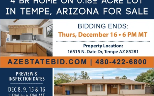 4 Bedroom Tempe Az Estate Ordered Online Home Auction