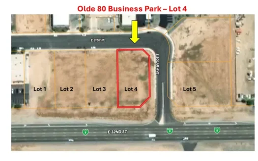 Commercial Land in Prime Central Yuma location for sale