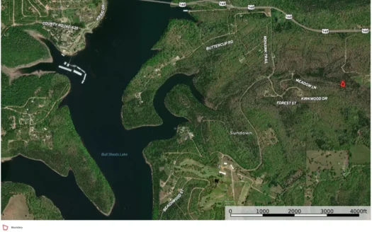 Secluded Lot near Bull Shoals Lake in Theodosia, Missouri