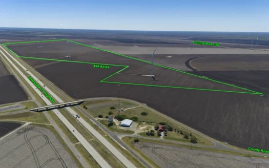 High-ROI Farmland with Wind Income & IH-37 Frontage TX