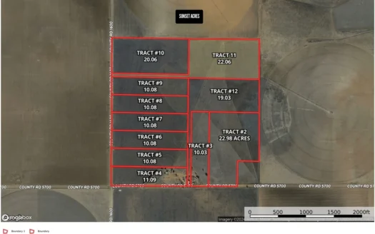 Tracts for sale near Shallowater Texas.