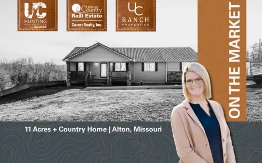 Country Home and Acreage for sale in the Missouri Ozarks