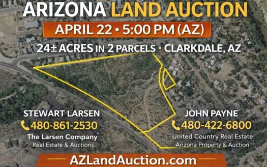 Clarkdale AZ Land Auction – 24± Acres Development Land
