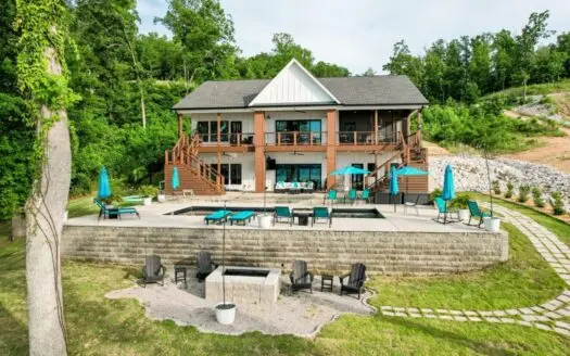 Pickwick Lake Luxury with Pool, Dock & Sunset Views
