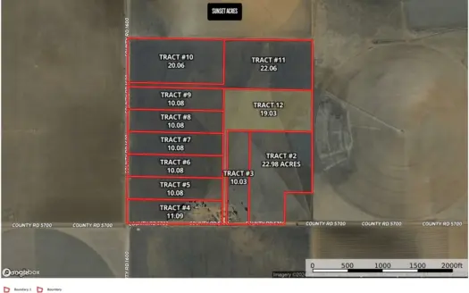 Tracts for sale near Shallowater Texas.