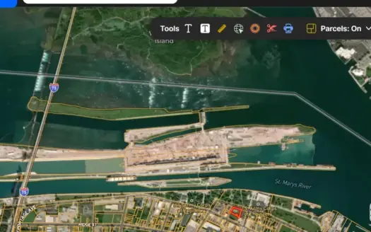 Prime Commercial Parking Lot Overlooking the Soo Locks – Michigan