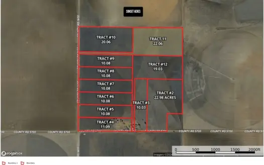 Tracts for sale near Shallowater Texas.