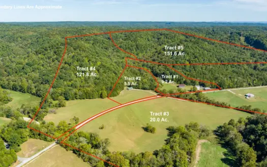 Tract #5: 151.663+/- Acres hunting property