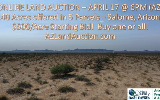 photo for a land for sale property for 02033-90073-Salome-Arizona