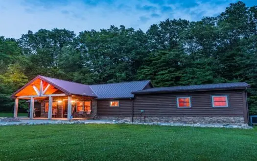 Log Style Home with 152  Acres in Adams County Ohio