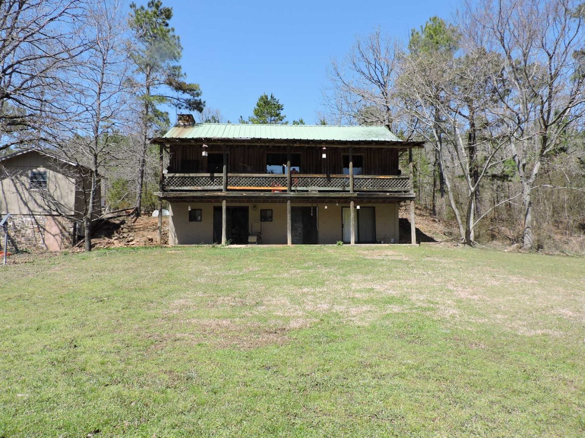 2-story Log Cabin W/ 80 Acres