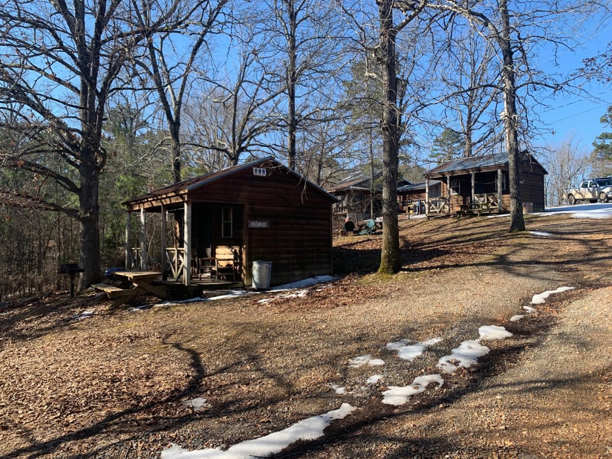 Cabins on the Buffalo River Park Edge