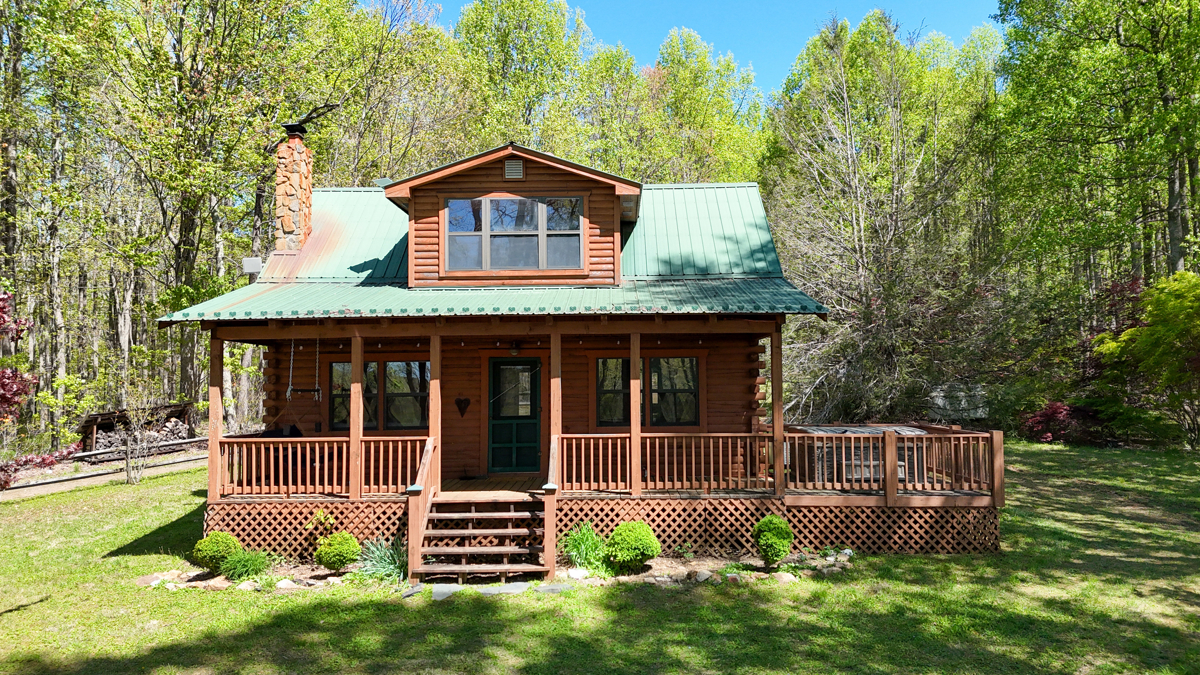 Log Cabin With 37.66 Acres Located In Patrick County, Va