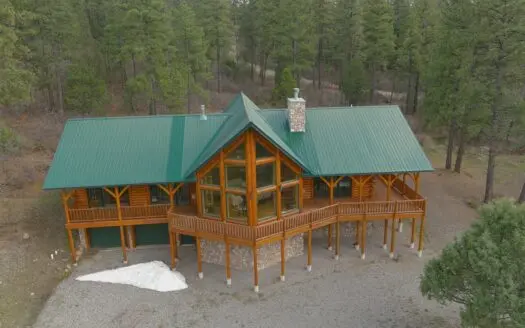 Chama New Mexico Mountain Log Homes for Sale with Acreage
