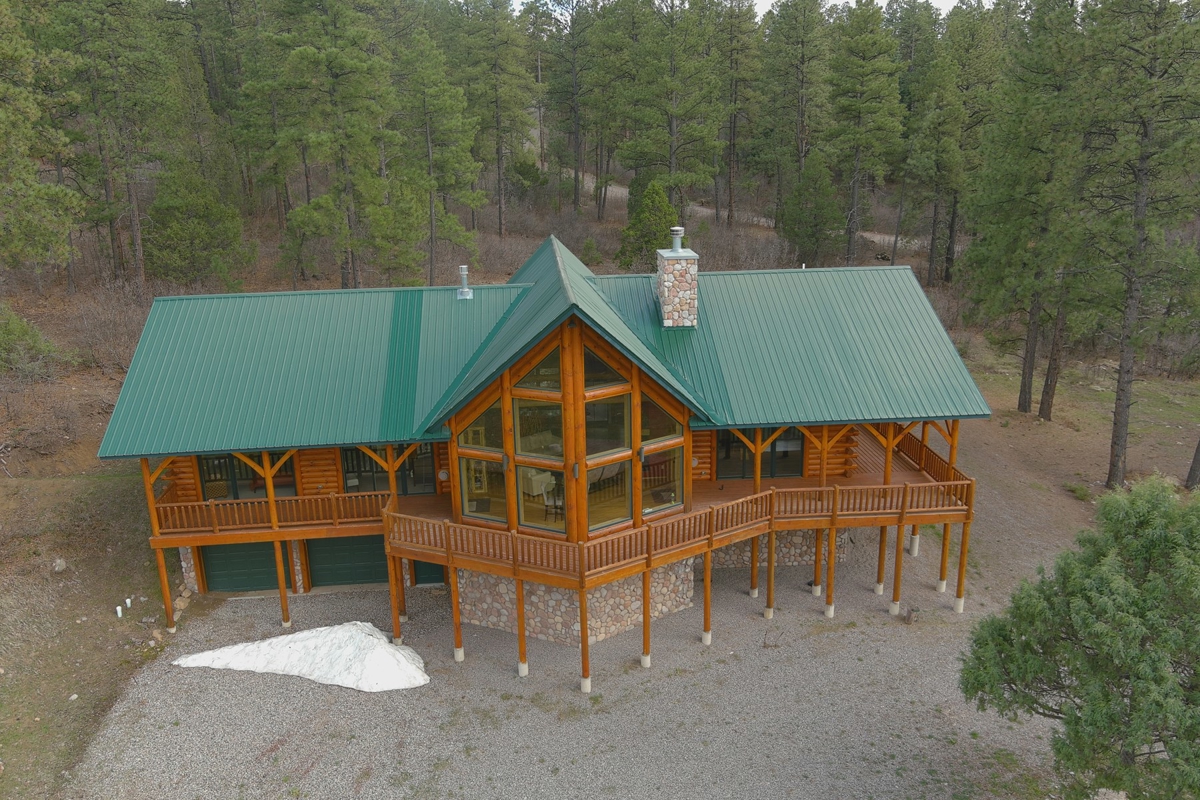 Chama New Mexico Mountain Log Homes for Sale with Acreage