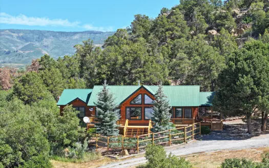 Log Home For Sale on Acreage Bordering BLM in Western Colorado