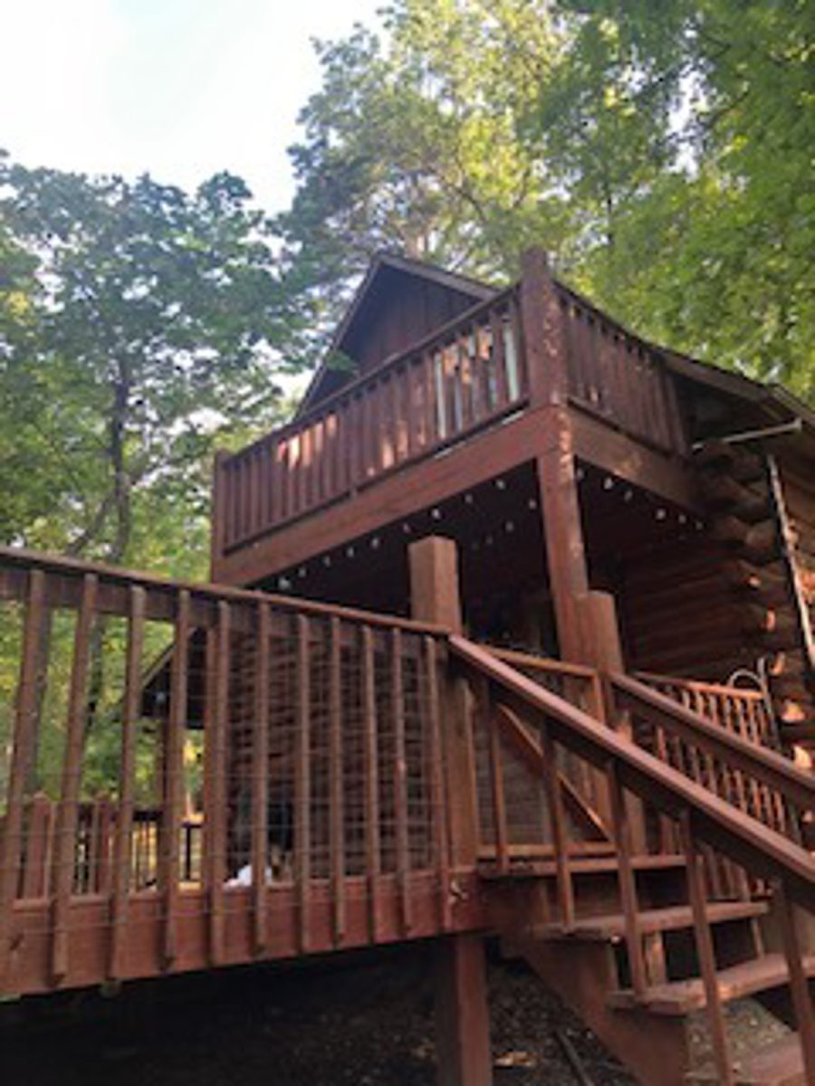 Waterfront Log Cabin in the Woods located in Eureka Springs, AR