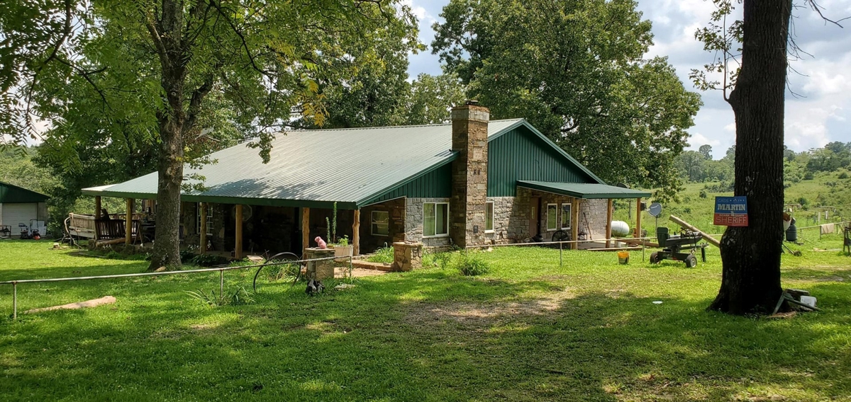 Custom Rock and Wood Home on 88 Acres, Gainesville, Missouri