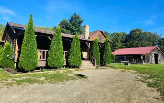 Log Home with Equine Barn and Arenas
