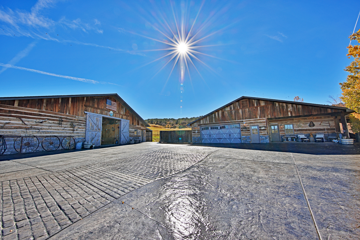 Log Home with Hay Ground, Pond, Equine Facilities For Sale