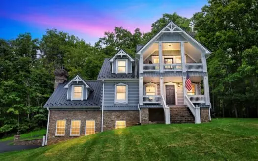 Modern Log Home on 125+ Acres Bordering National Forest