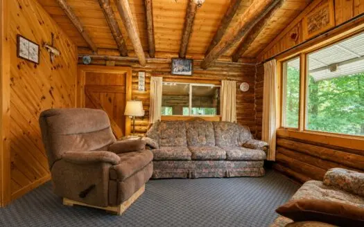 Log Cabin on 6.5 ± Acres for Sale in Glidden, WI