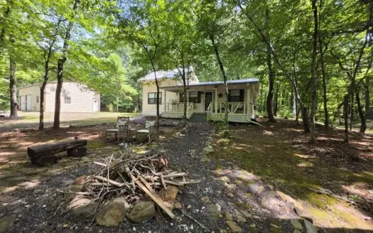 Cabin, Shop & 9 Acres –  Kiamichi River Frontage