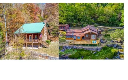 Two Nightly Rental Cabins in Newton County Buffalo River For Sale