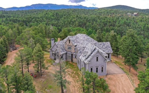 Luxury French Provincial Home on 35 Acres in Florissant, CO