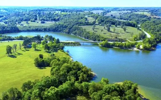 Lakefront Estate on 10 Acres with Gentle Walk to Water