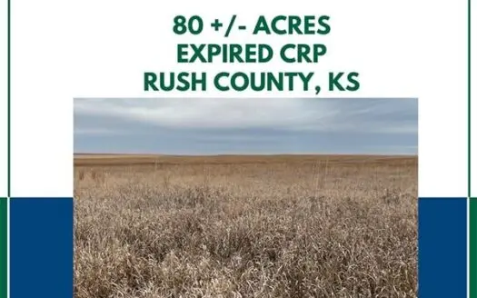 Rush County, Ks ~ Private Auction ~  80 Acres Expired Crp