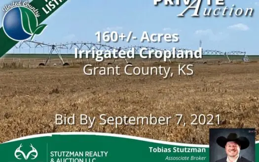 Grant County Ks ~ 160 Acre Irrigated Farm ~ Private Auction