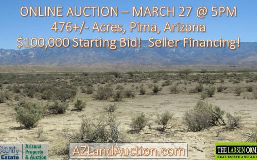 Online Cattle Ranch Land Auction 476.33 Acres (Pima, AZ)