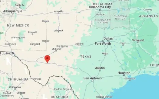 Remote. No restrictions. 10 mins to Walmart.  1.5 hrs to Midland.