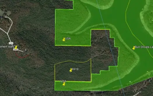 Gentle Slope to Bull Shoals Lake