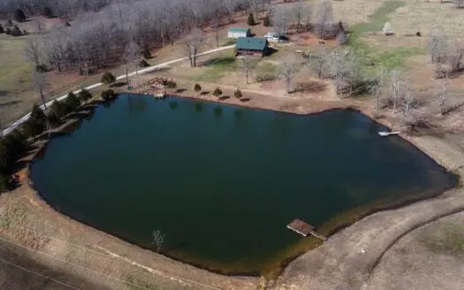 Custom Cedar Log Home with Lake & Dock South Central Ozarks