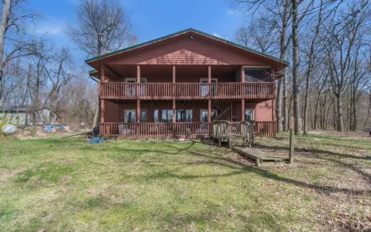 Country Home with Lake Frontage in Delton for Sale!