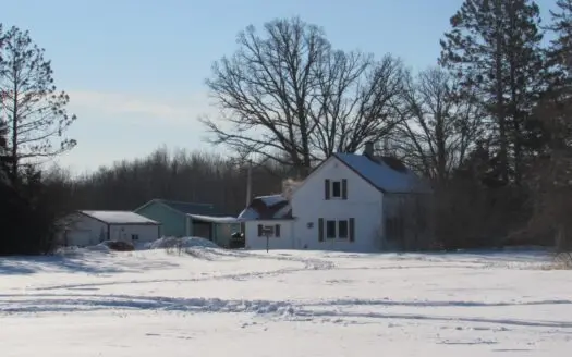 80 Acres with Farmhouse & Creek for Sale in Floodwood Mn