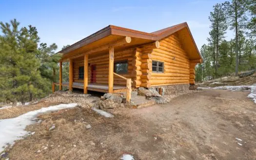 Custom Log Home on 5 Acres in Custer, South Dakota