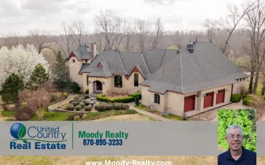 European Style Luxury Home & Acreage On The Southfork River