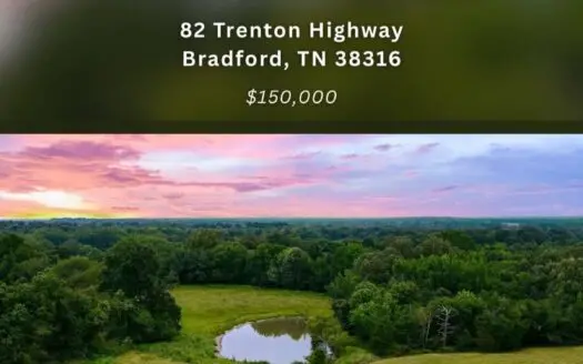 Fully-Fenced Farm for Sale w/ Pond in Gibson County, TN