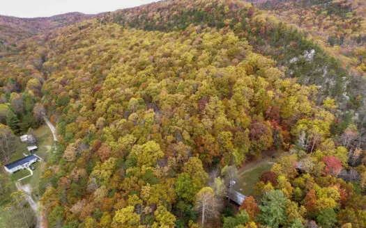 9+ ac mountain getaway with cabin and waterfall in Wytheville VA