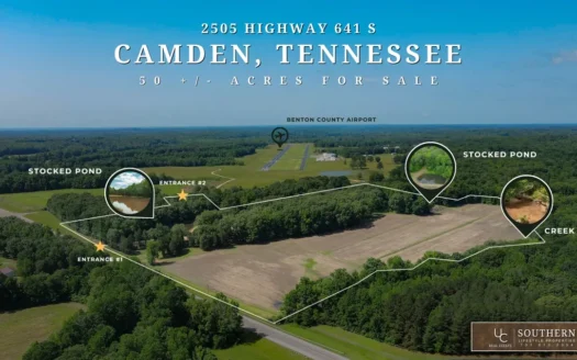 Hobby Farm for Sale Near TN River w/ Shop & Ponds in Camden