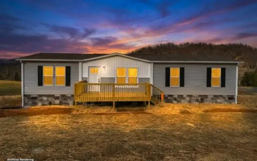 New Doublewide on 1.03 acres for sale in Hawkins County Tennessee