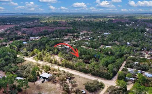 2.75 Acres Near Cedar Key with Pond, Dock & RV Hookup