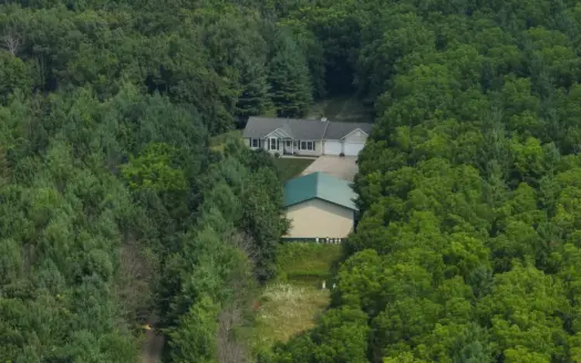 40-Acre Richland County Hunting Retreat with Ridge-Top Ranch Home