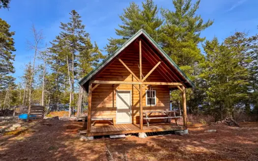 Off-Grid Lakefront Camp – Wesley, Maine