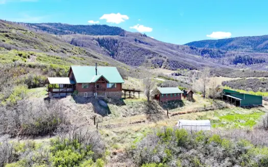Colorado Log Home For Sale with Acreage, National Forest Access